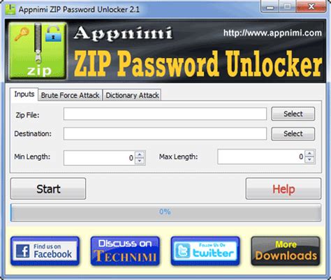 Zip Password Recovery Tool .